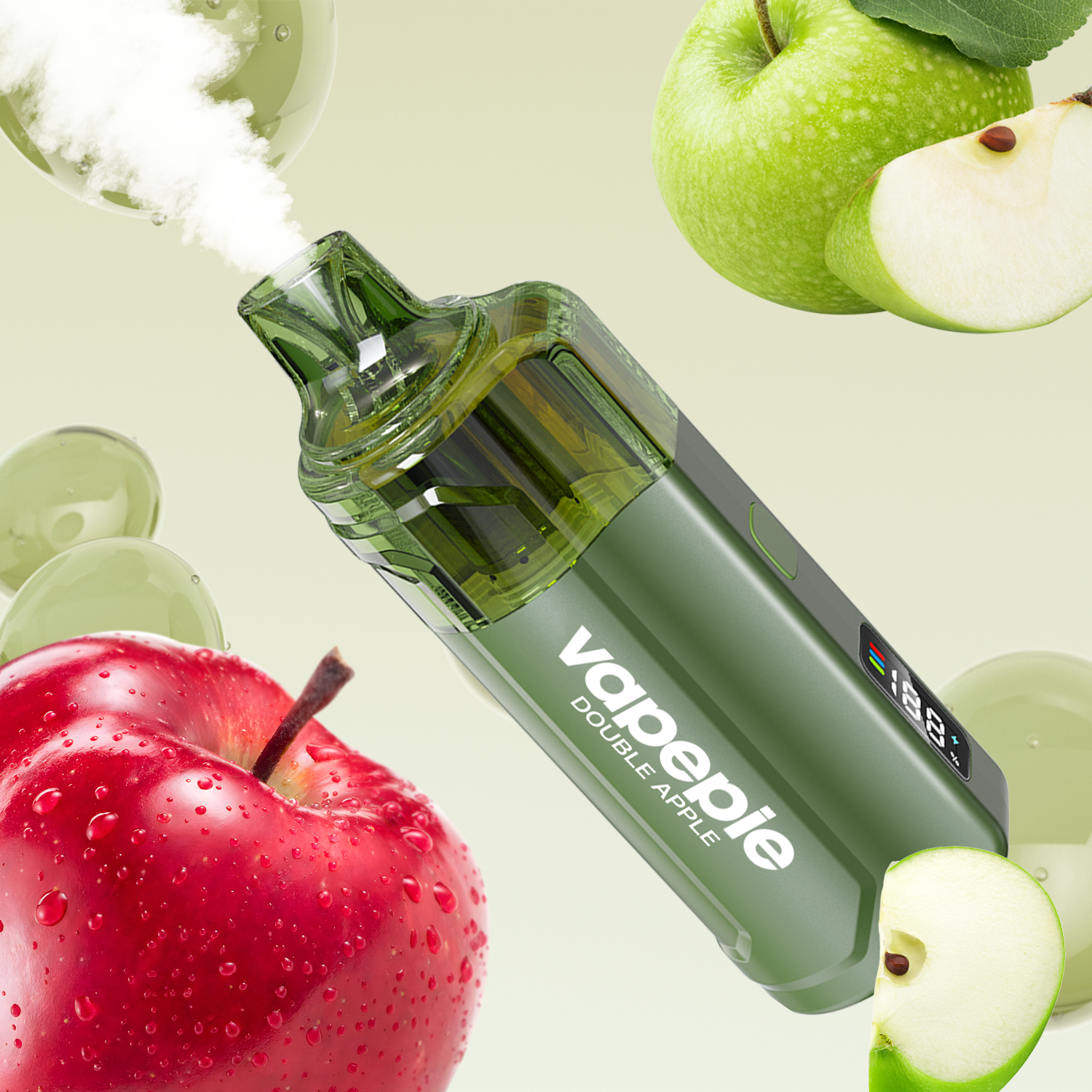 2284a3750b0b1ef4f966660969ac9c75d36a5584 Vapepie Crystal Pop 15000 Puffs Double Apple - Image 1