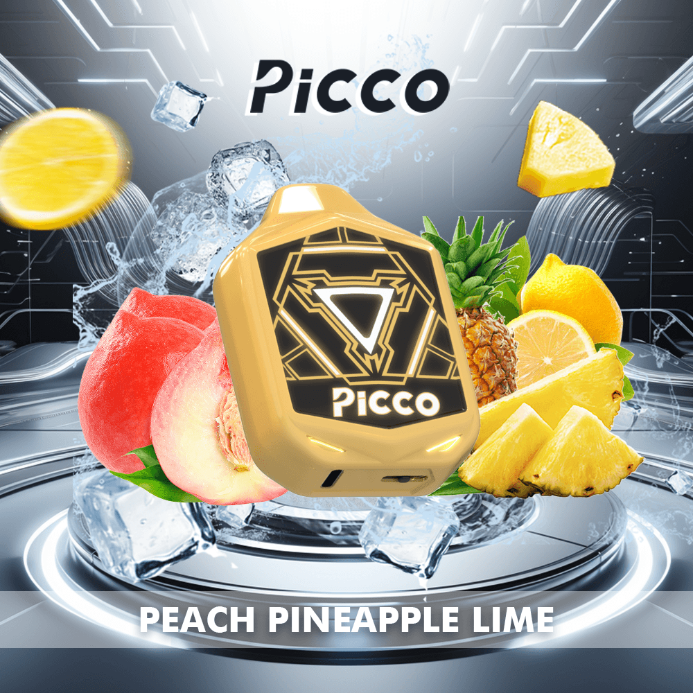 Peach-Pineapple-Lime Picco Voom 7000 Puffs - Peach Pineapple Lime - Image 1