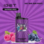 IGET BAR RASPBERRY GRAPE 3500 Puffs - Image 2