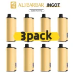 Alibarbar Ingot 9000 puffs-3 pack Multiple flavors-Japan