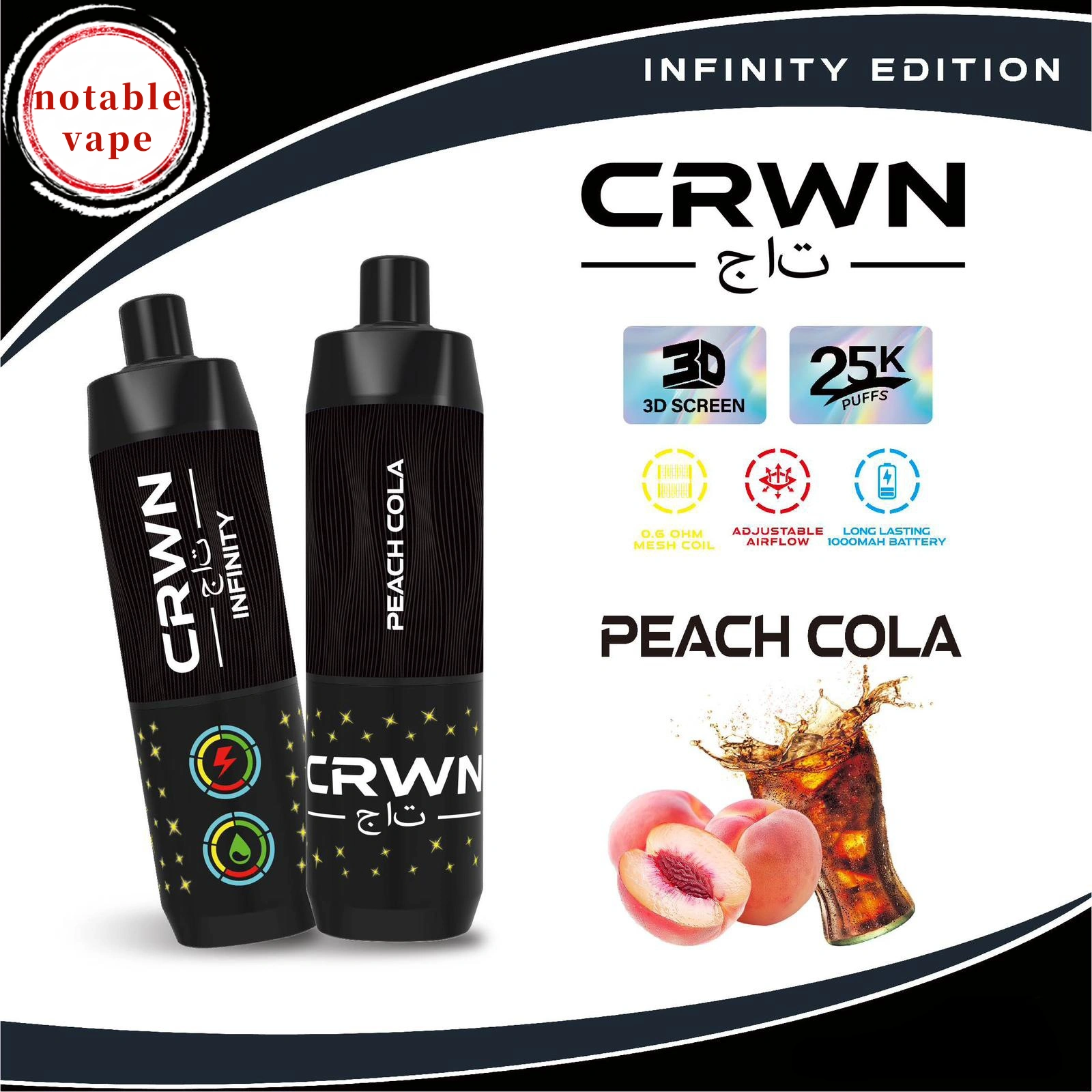 cbdb35_92c5d4e2ab3a48a99094c0bc76461542mv2 Crwn Infinity - Peach Cola - 25,000 - Image 1